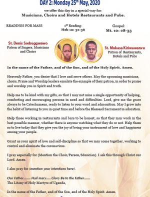 The Novena of the Uganda Martyrs