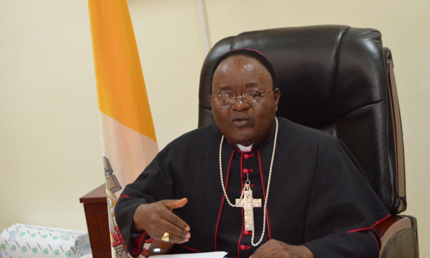 The Archbishop of Kampala Archdiocese, Most Rev. Cyprian Kizito Lwanga